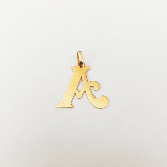 Äkta 18K Guld Bokstavshänge – Tidlös Design