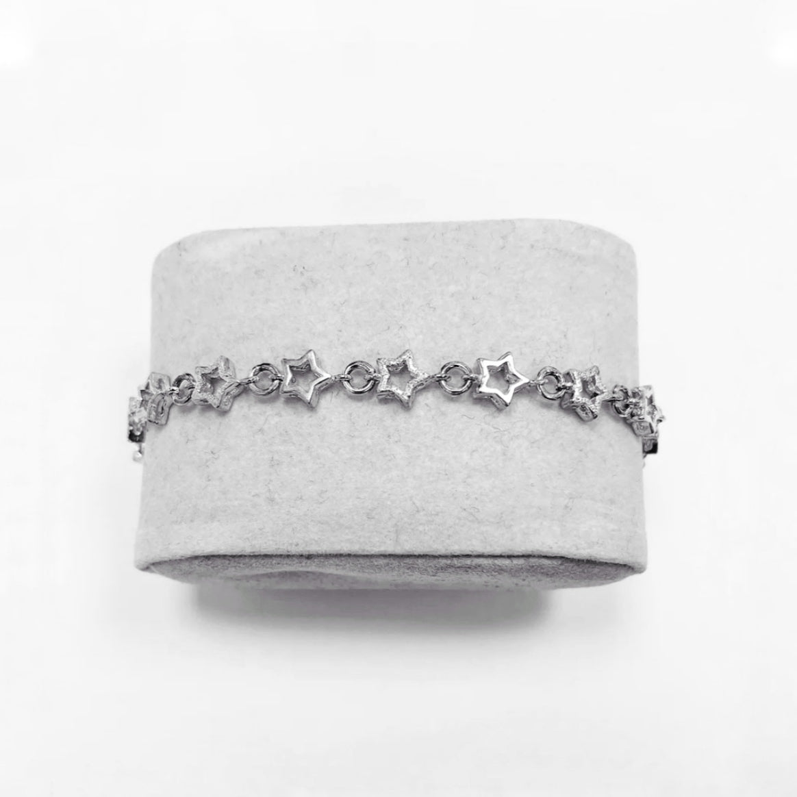SILVERARMBAND- stjärnor
