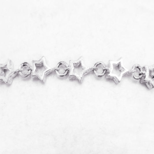 SILVERARMBAND- stjärnor