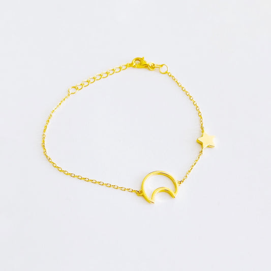 SILVERARMBAND halvmånen