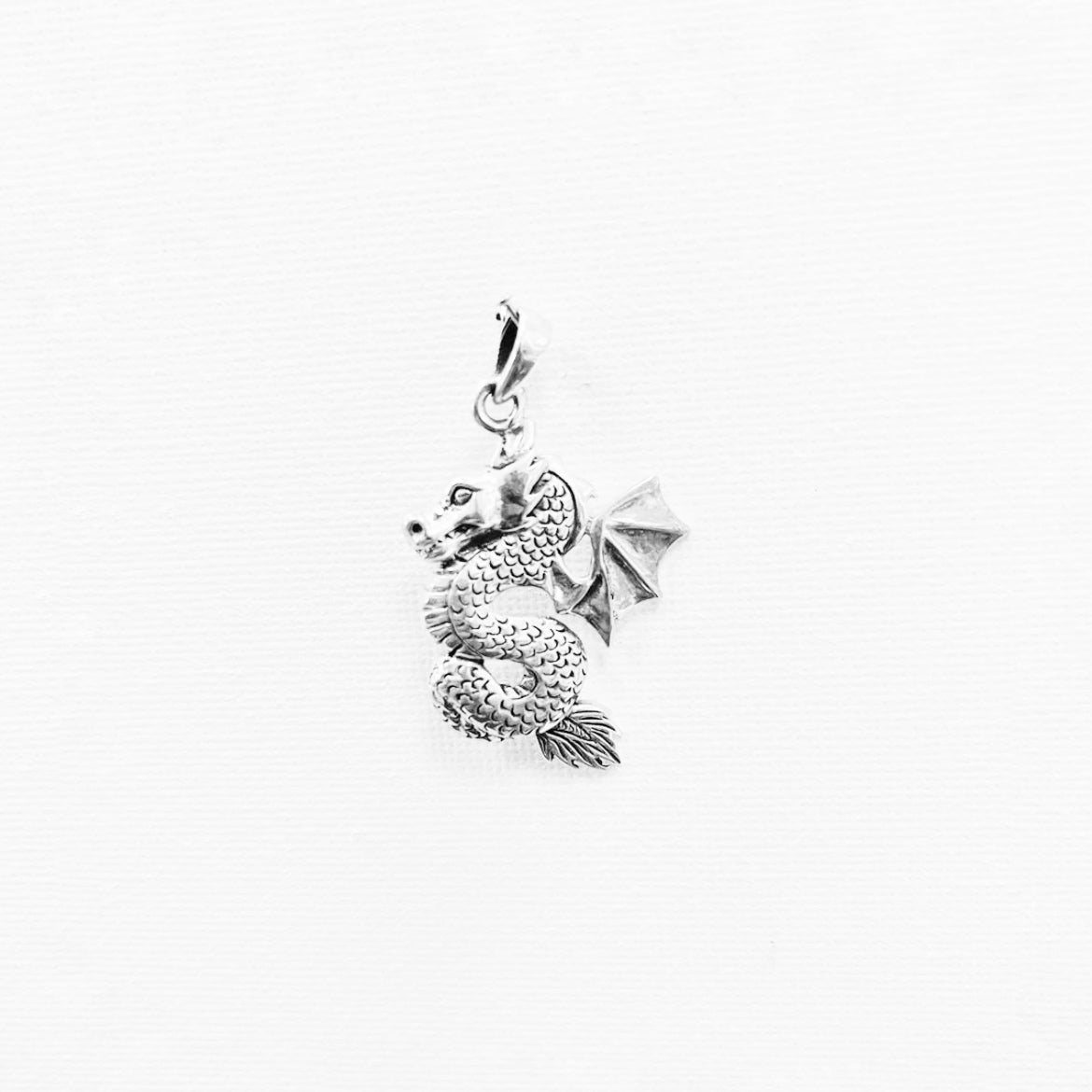 HÄNGSMYCKE SILVER draken