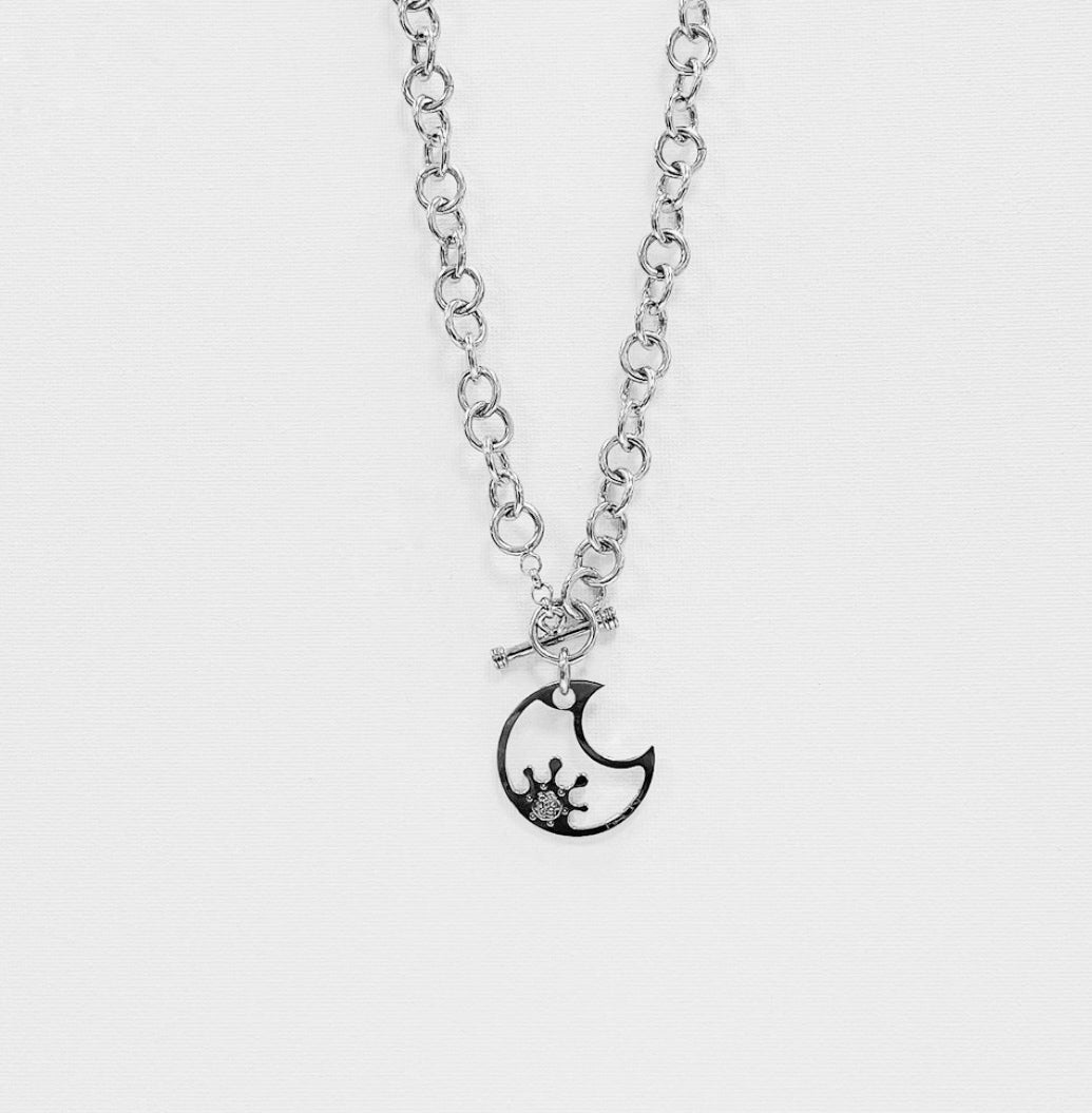 SILVERHALSBAND HALVMÅNEN