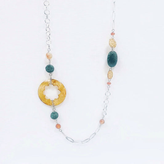 SOLGLÖD SILVERHALSBAND