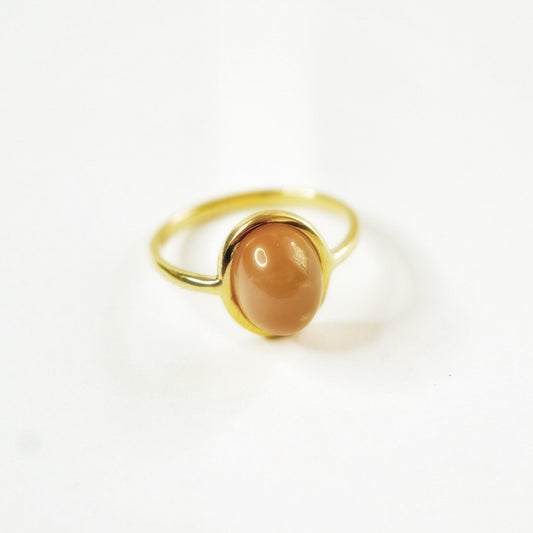 Guldring 18 K Månsten