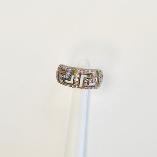 Silverring 925 med Lila sten