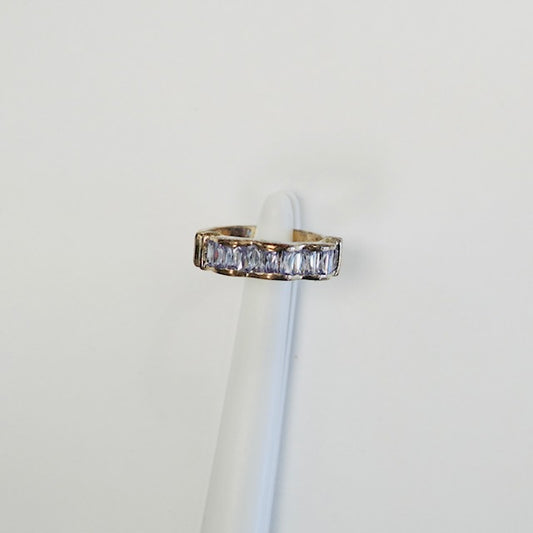 925 Silverring Dam med Lila Sten