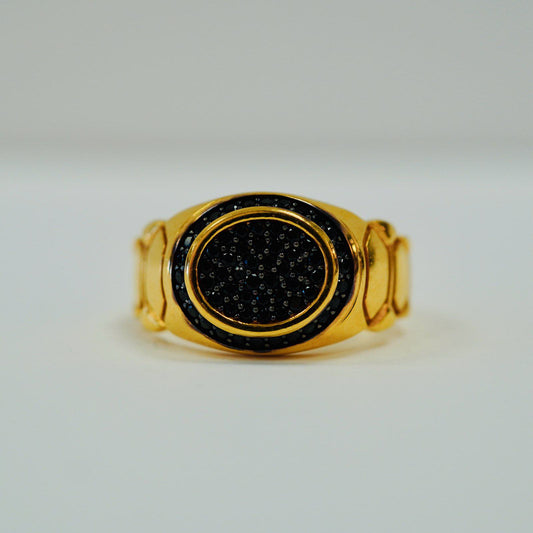 GULDRING SVARTA STENAR