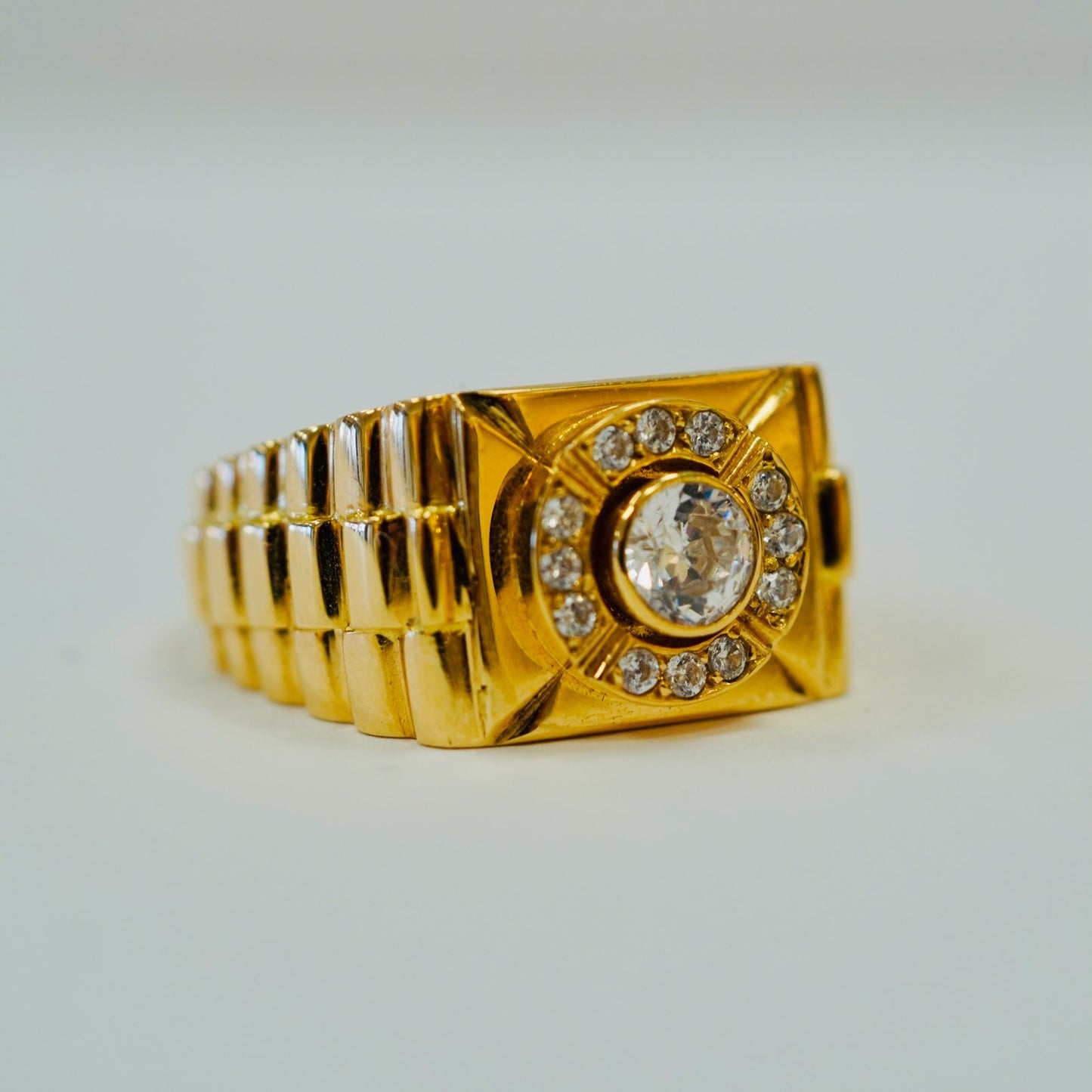 18K GULDRING HERR