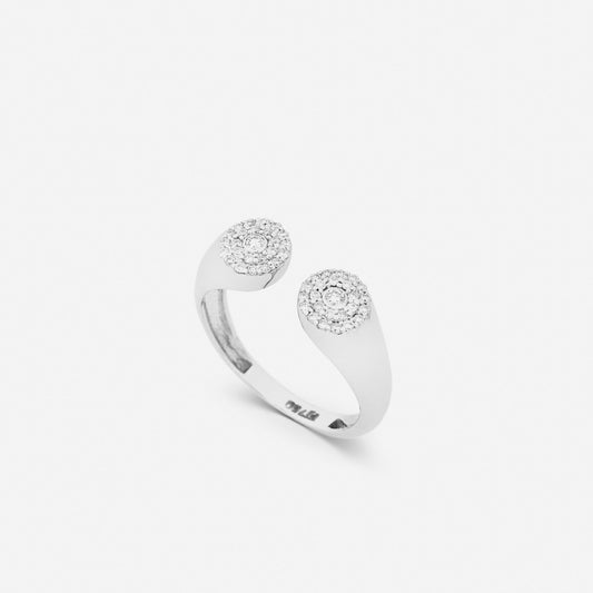 Fingerring i 18k guld och diamanter