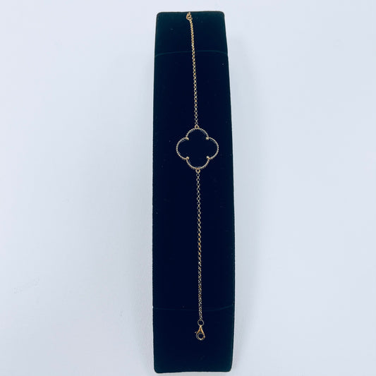 Klöver armband guld 750
