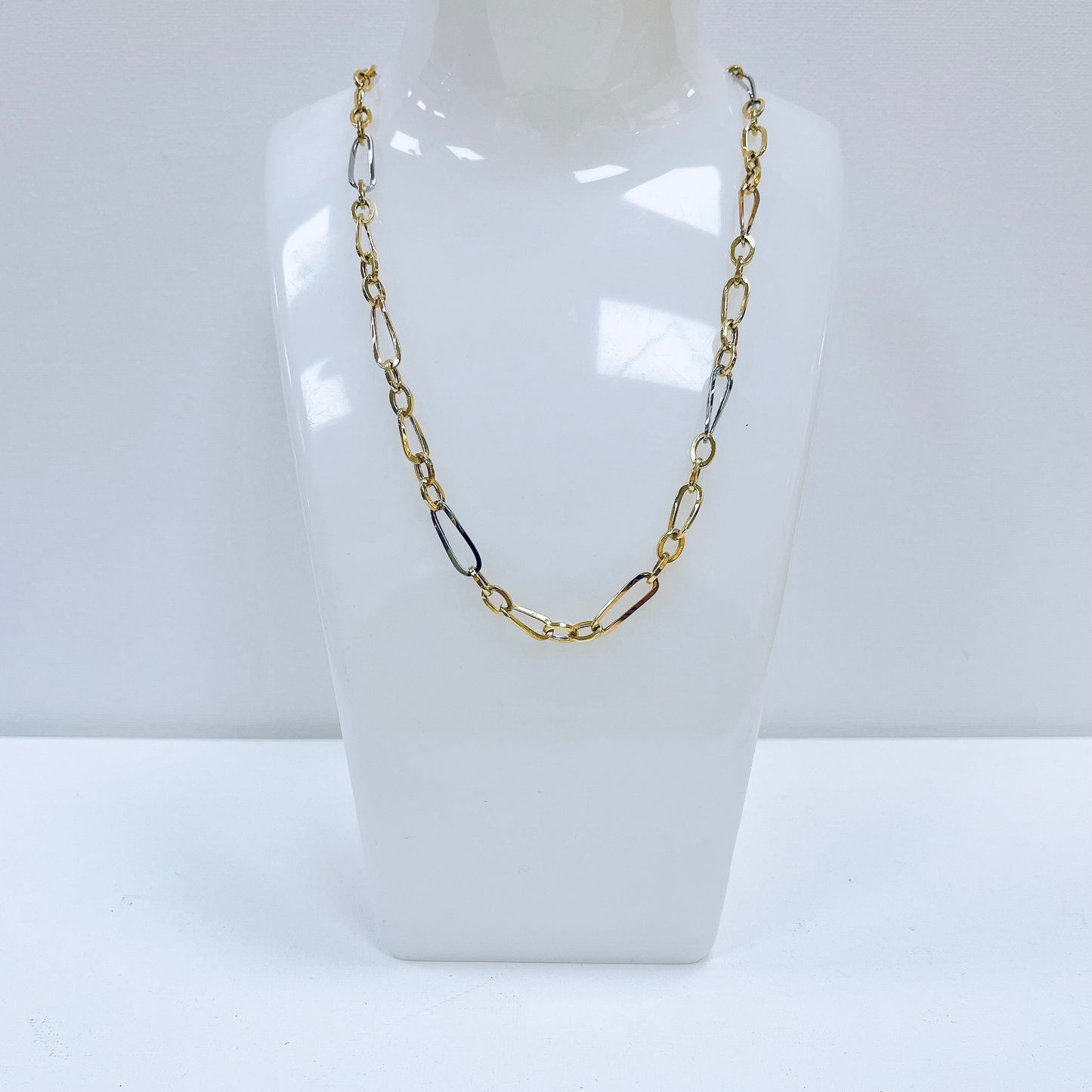 HALSBAND I 18K GULD & VITGULD