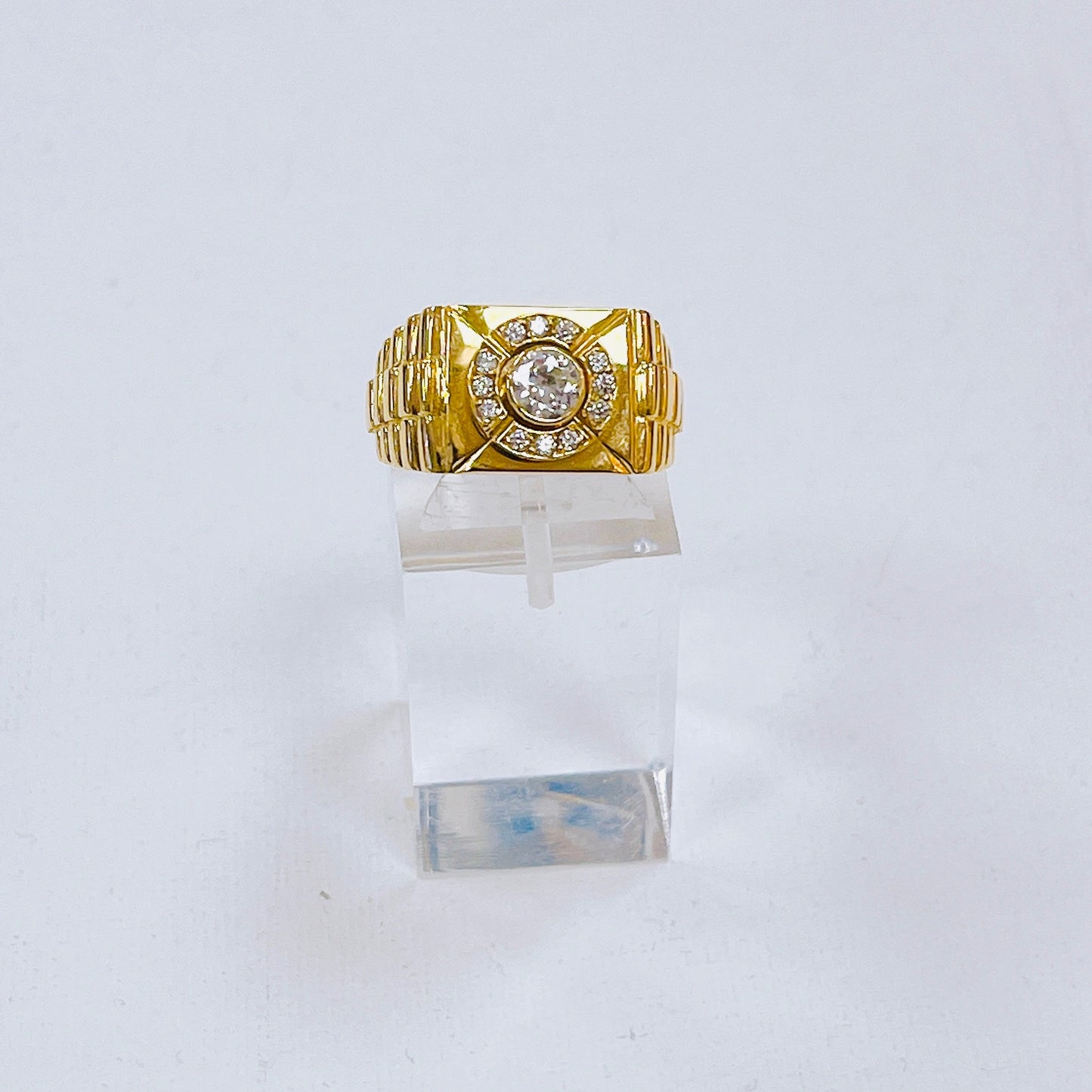 18K GULDRING HERR