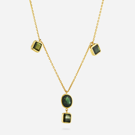 Turmalin Guldhalsband 18k
