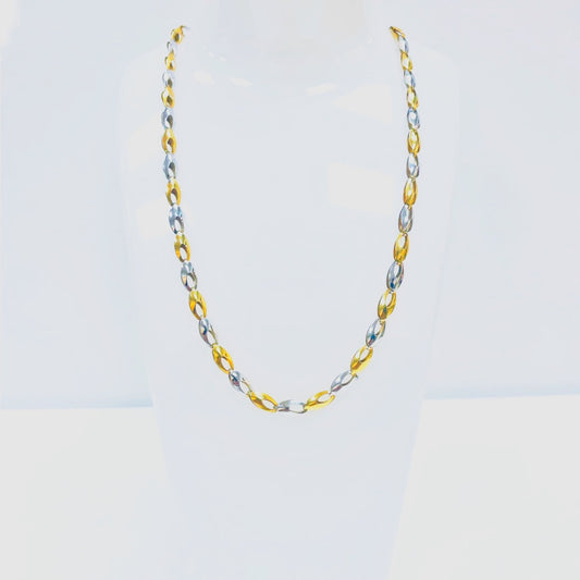 Vacker 18K Guldhalsband