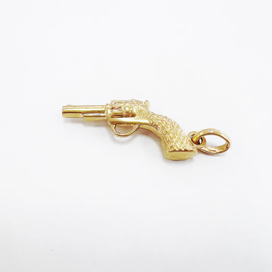 Guldhängsmycke Revolver